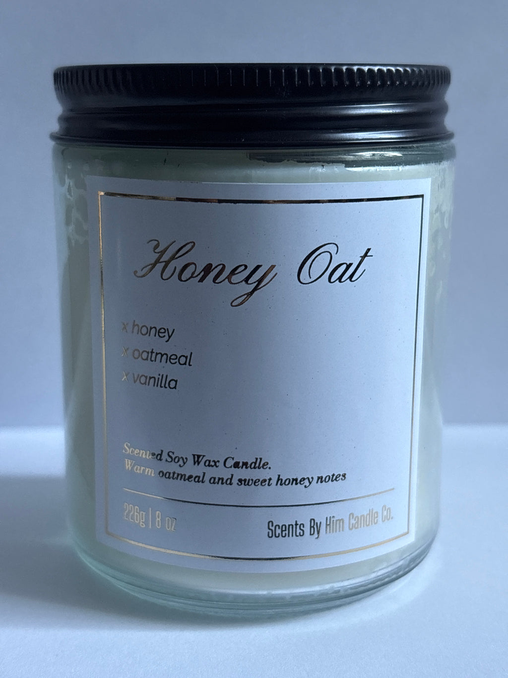 Honey Oat -                                    8 oz Soy Candle