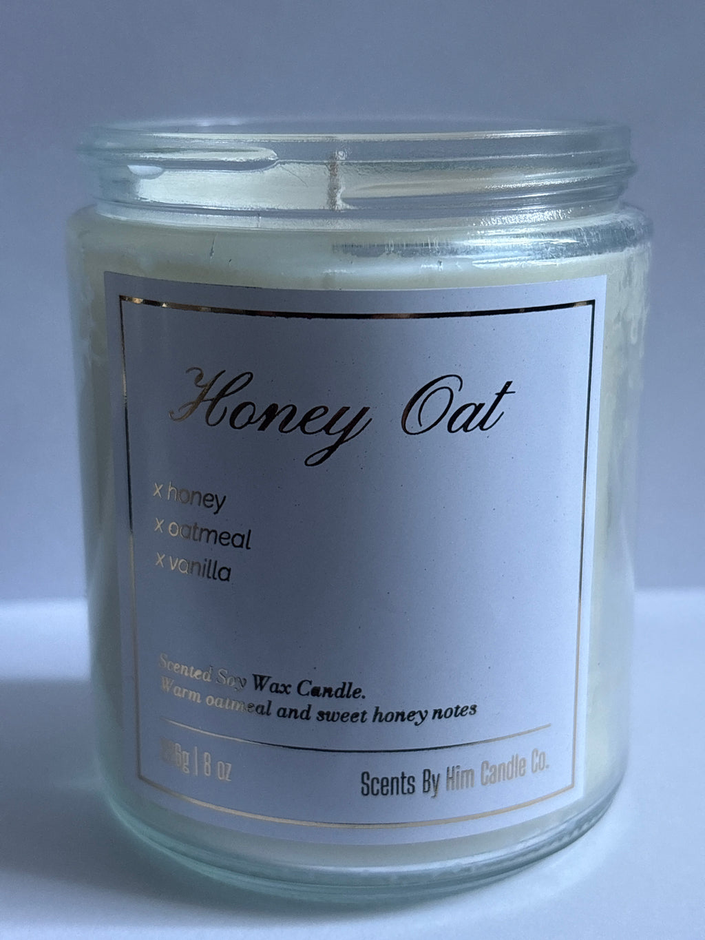 Honey Oat -                                    8 oz Soy Candle